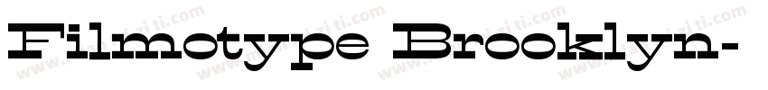 Filmotype Brooklyn字体转换